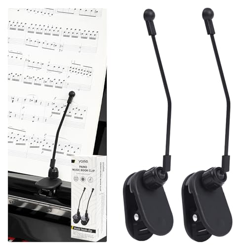 Piano Music Book Clip - Page Holder for Music Stand | Sheet Music Clip for Piano,Keep The Page Open,Perfect for Piano Accessories and Music Binders