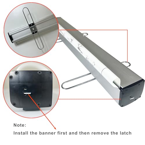 JUST 4 SIGNS Heavy-Duty Retractable Banner Stand 33" x 81" for Trade Shows, Events & Retail – with Padded Canvas Bag and Box(Stand ONLY) - size: 33" x 81"