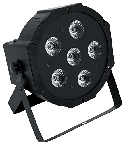 Rockville Battery PAR 6RF Black RGBWA+UV Wash Light 4-Pack with RLB90 Bags | 15-Hour Rechargeable Battery, Wireless DMX, 6x 6W LEDs, 4 RF Remotes, XLR In/Out, 2 RLB90 Travel Bags, 6-Items