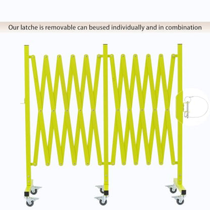 TRUNK Expandable Metal Barricade, 16 FT, Matte Yellow, Folding Security Gate Safety Barrier with Casters, Flexible Mobile Barrier Gate, Adjustable Traffic Fence for School,Shopping mall - size: 16 FT Matte Yellow-41 in(L-H)