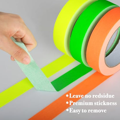 GEYYANG Yellow Spike Tape, 1in x 20yd | Gaffer Tape for Marking,Labeling,Residue Free,Non-Reflective - color: Yellow, size: 1 Inch x 20 Yards
