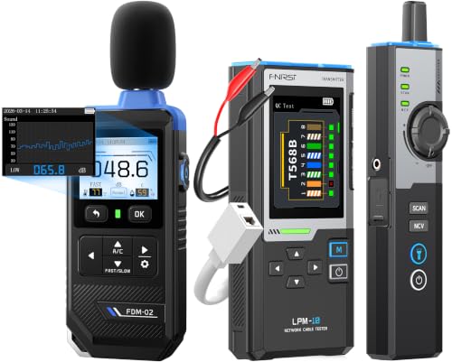 Rechargeable Sound Meter and 2.4" IPS Network Cable Tester