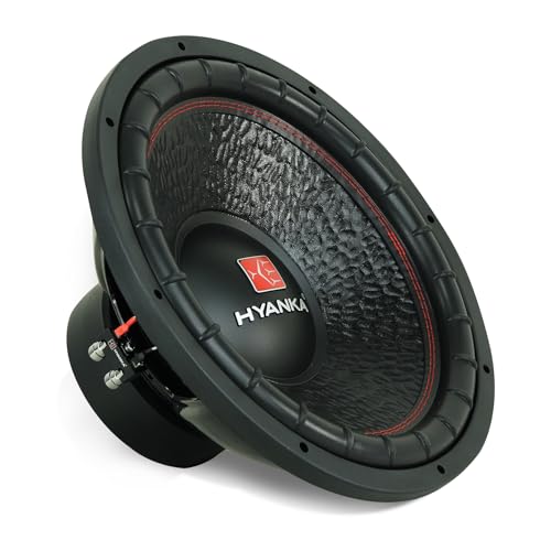 H YANKA BSC-15-4 15 Inch Subwoofer - 1200W MAX Power 15 Inch Paper Cone Subwoofer Car Audio, Black Iron Basket, 2.5“ Dual Voice Coil 4 Ohm Impedance 15 Sub for Cars - size: 15" Dual 4 Ohm
