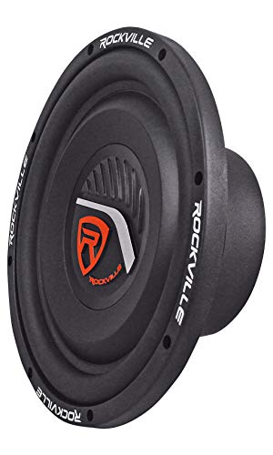 Rockville W12T4S4 12" SVC 4-Ohm Slim Car Subwoofer, 1400W, 2-Pack | CEA-2031 Compliant, 2" Voice Coil, Strontium Magnet, Butyl Surround, Steel Basket, Chrome Terminals, 3.7" Depth, 34Hz-500Hz