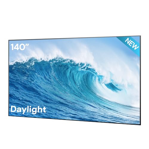 AWOL VISION 140" Projector Screen for Ultra Short Throw Projector, 90% Ambient Light Rejecting New Gen Fresnel Fixed Frame ALR Screen for Day Light use, 1.5 Peak Gain, Active 3D, 4K/8K UHD - size: 140" Pro
