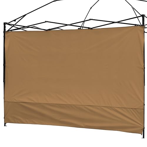 Canopy Sunwall Sidewall Gazebos Tent Waterproof for 10x10ft Pop up Canopy Straight Leg Gazebos Outdoor Instant Canopies 1 Pcs Khaki Canopy Sidewall Only | Waterproof Gazebos Outdoor Instant Canopies 1 Pcs Canopy Sidewall Only - color: Khaki, size: 10 x 10