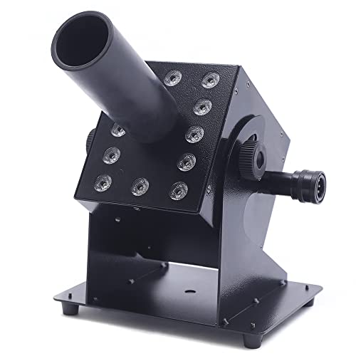 250W 5-Color Single Pipe LED CO2 Jet Machine DJ Cannon, Manual/DMX Control