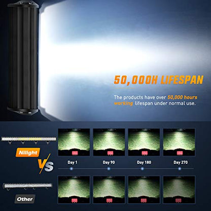 Nilight 39Inch 252W Led Light Bar Spot Flood Combo 24V 12V Boat Lighting Off road Driving Work Lights for Van Camper Wagon Car Pickup ATV UTV SUV Truck, 2 Years Warranty - size: 1PC 39Inch 252W LED Light