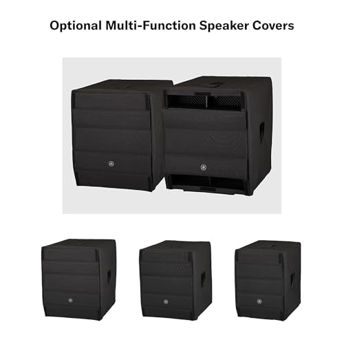 Yamaha DXS12MKIII, 12" 1500W Powered Subwoofer with Bluetooth, Mobile Control Application and Flexible Color LCD Screen, Wood Finish - size: DXS12