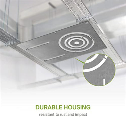 ASD 6 Pack 18 Inch New Construction Mounting Plate Round Hole - 3/4/6 Inch Flat Galvanized Steel Wafer Light Rough In Plate, Universal Light Fixture Mounting Bracket for LED Recessed Lighting - color: Asymmetric 3-4-6", size: 6 Pack
