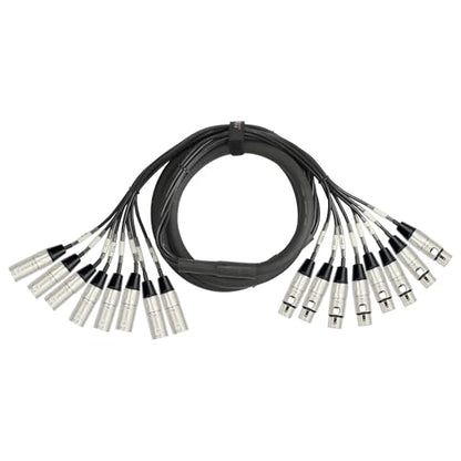 KIRLIN Cable MT-815-3M 3-Meter 8-Channel Multi-Track Snake Cable XLR Male to XLR Female - size: 3 meter