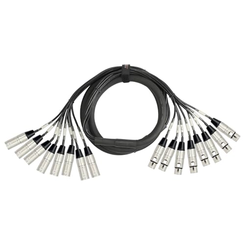 KIRLIN Cable MT-815-5M 5-Meter 8-Channel Multi-Track Snake Cable XLR Male to XLR Female - size: 5 meter