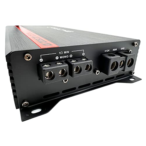 Warzone Series Car Amplifiers - True RMS Power Class D Amps, 1/2/4 Ohm Stable, Multi-Channel and Monoblock Options, Remote Sub Control (1500W / Monoblock) - size: 1500W / Monoblock