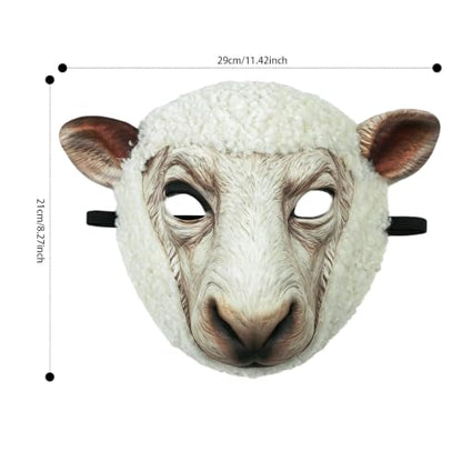 Sheep Bear Mask Animal Face Mask for Men Women Halloween Cosplay Party - color: Sheep