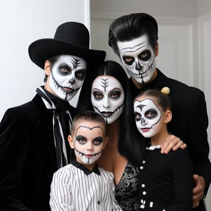 SUNNYVALE Halloween Clown Black Face Body Paint Stick Cream, Eye Black for Adults Softball Baseball Football Sport, Non-Toxic Hypoallergenic Eyeblack Foundation Makeup for Skeleton Cosplay Costume - color: Black