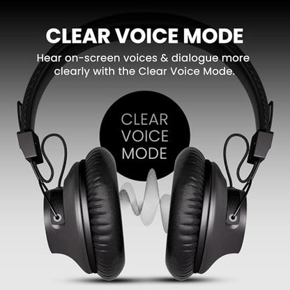 Avantree Audition 3 - Bluetooth Over-Ear Headphones with Charging Dock | 50-hour battery, aptX Adaptive and clear calls, compatible with Bluetooth TVs, phones and computers - style: Audition 3