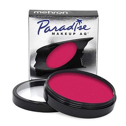 Mehron Makeup Paradise AQ - DARK PINK, Water-Activated Face & Body Paint - color: Dark Pink, size: 1.4 Ounce