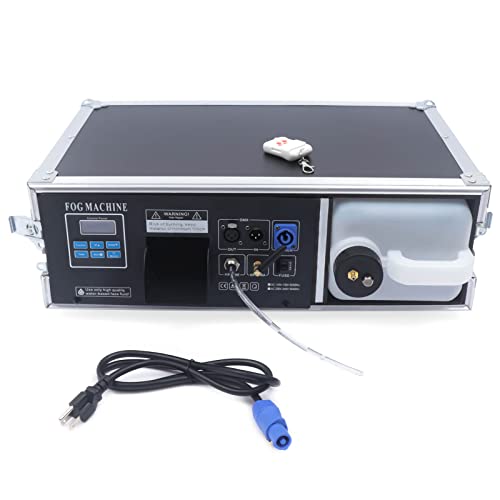 1500W 3.5L Stage Haze Machine Outdoor & Indoor Low Lying DJ Ground Fogger | DMX & Remote Control; Water-Base; Adjustable Angle; overheat protection; For Theatres, Halloween, Weddings, Parties - size: 1500W 3.5L