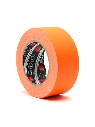 DGTAPE 2 inch x 30 Yard - Fluorescent Orange Gaffer Tape | Premium Grade Pro Gaffer Tape | 120Mesh Fabric | Super Wrietable | Power of Quality USA Brand (trueGAFF50/25/FL-O - 2inX30ya) - color: Orange, size: 2 inch 30 Yards