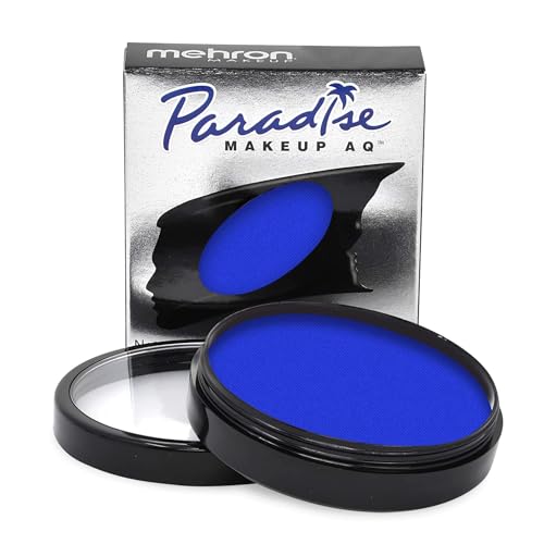 Mehron Makeup Paradise AQ - LAGOON BLUE, Water-Activated Face & Body Paint - color: Lagoon Blue, size: 1.4 Ounce