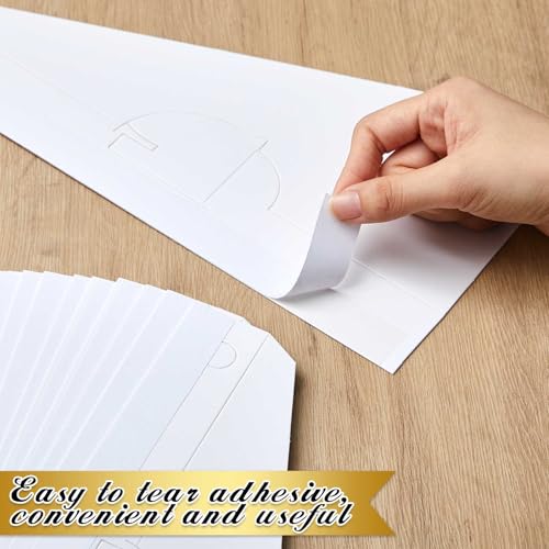 Marspark 12 Pack Poster Stand,10 Inch,White | Self Stick Easel Back Poster Board Stand, Convenient Peel and Stick Self Adhesive Easels Display Cardboard Sign - color: White, size: 10 Inch