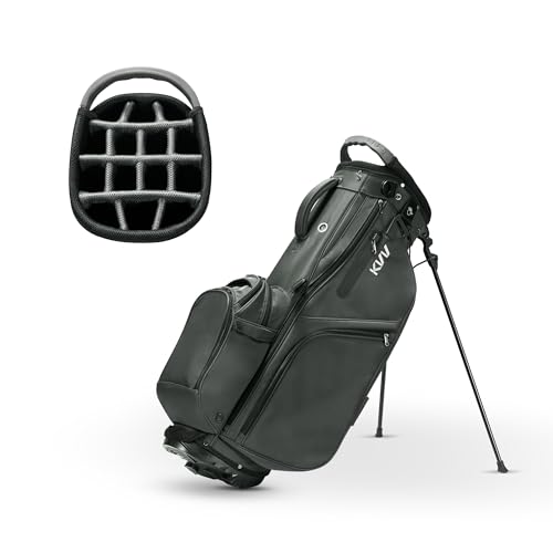 KVV 14-Way Golf Stand Bag, Lightweight Hybrid Golf Bag with Multiple Pockets, Dual Straps & Rain Cover, Premium Golf Bag for Men & Women