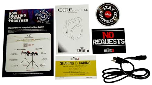 Audiosavings Bundle: (10) Chauvet DJ COREpar UV 120 ILS UV COB LED D-Fi USB DMX Par Can Wash Lights (10 Items)