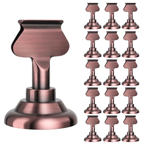 ERYTLLY 16 PK Place Card Holders 1.7 inches Table Card Holder Steel Card Holders for Weddings,Birthdays,Photos, Memo Notes, Restaurants (Antique Copper) - color: Antique Copper
