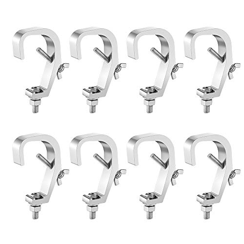 Truss Clamps, 8 Pack 1.18-2 Inch Premium Stage Lighting C Clamps