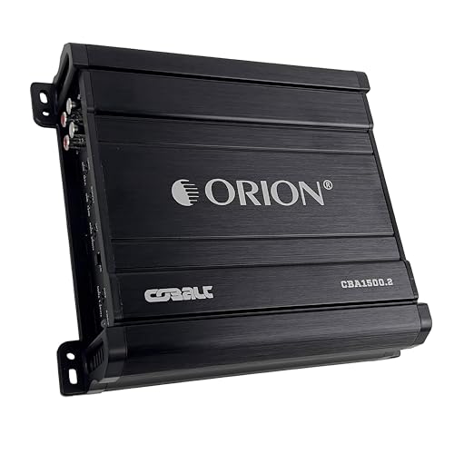 Orion Cobalt 2 Channel Amplifier - 750W RMS, 1500W Max, Class A/B, 2 Ohm Stable, Bass Boost, MOSFET, Car Audio Subwoofer Amp | 375W RMS, Adjustable Low/High Pass, Bass Boost, High Output Amplifier, 2/4 Ohm Stable, MOSFET Power