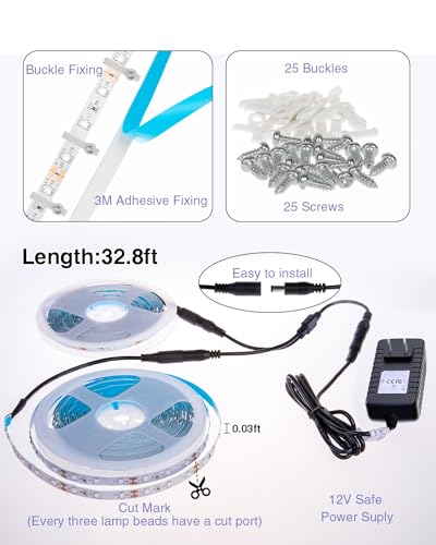 Onforu 65.6ft LED Black Light Strip, 1200 Units Lamp Beads, 12V Flexible Blacklight Fixtures, 20m LED Ribbon, Non-Waterproof Black Lights for Glow Party, Indoor Birthday Halloween Party, Body Paint - size: 20M