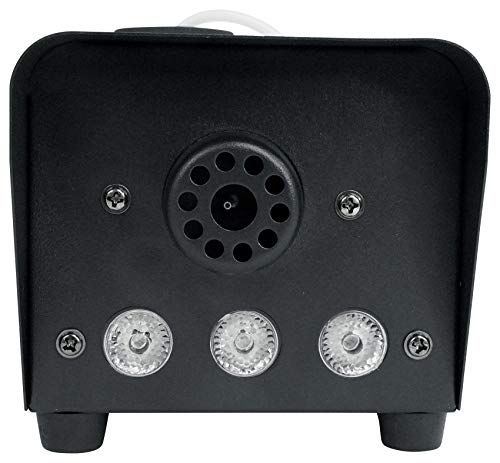 Rockville R720L V2 3000 CFM LED Fog/Smoke Machine with Eliminator UV Light | Multicolor LEDs, 3.5-Minute Heat-Up, Remote, Included Machine Fluid, UV LED DMX Blacklight, 2-Items