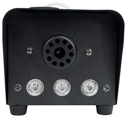 Rockville R720L V2 3000 CFM LED Fog/Smoke Machine with Eliminator UV Light | Multicolor LEDs, 3.5-Minute Heat-Up, Remote, Included Machine Fluid, UV LED DMX Blacklight, 2-Items