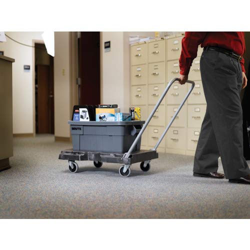 Rubbermaid Commercial Products Convertible Folding Utility Dolly/Cart/Platform Truck with wheels, 250 lbs Capacity, for Moving/Warehouse/Office - style: 250 lb. Capacity, 3" Casters