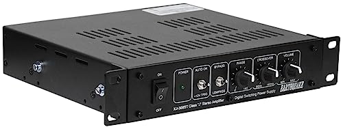 Earthquake Sound XJ-300ST Home Audio 300W Class J Stereo Modular Power Amplifier - Mono, 2, and 2.1 Channel for Passive Speakers, Subwoofers, and Tactile Transducers