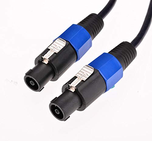 2Pack 100 ft Male Speakon to Speakon Cables, Professional 12 Guage AWG Audio Cord DJ Speaker Cable Wire with Twist Lock - 2 Conductor. - size: 100Ft