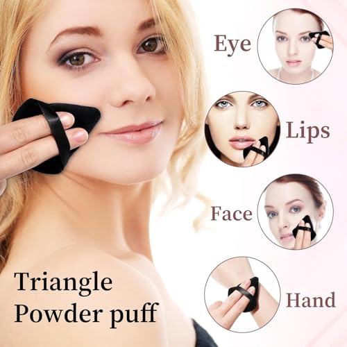 MZGGDM 64Pcs Black Makeup Brushes Set with Case Professional Foundation Powder Concealers Eyeshadow Contour Blush Makeup Brush Kits Travel Make up Brushes & Tools Eye and Face Makeup Kit - color: Black 105K