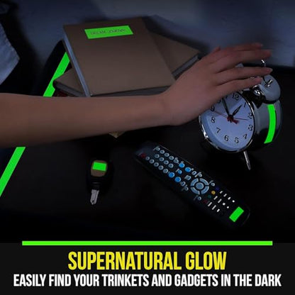Glow in The Dark Tape 30 Ft x 1 Inch – 1 Pack for Halloween & Night Decor | Bright Glow Tape – Rechargeable, Reflective – Ideal for Stairs, Halloween, Christmas, Night Decor & Home Marking - style: Best Seller (30 Ft x 1 in)