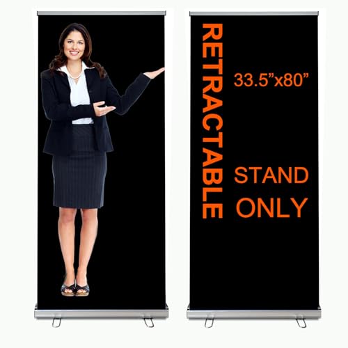 Standard Retractable Banner Stand (STAND ONLY) with Padded Carrying Bag for Tradeshow and Events (30 UNITS) - size: 30 UNITS