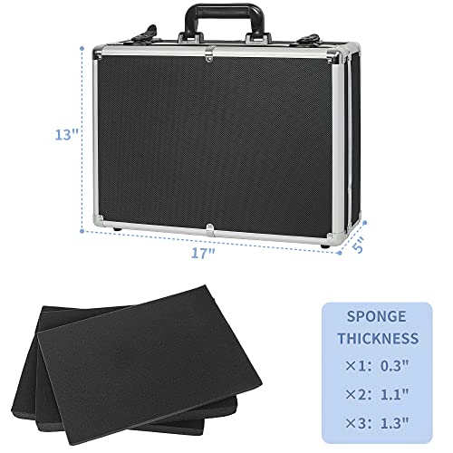 17 Inch Hard Shell Carrying Case - size: Inner：16.5''X 12''X 4.6''