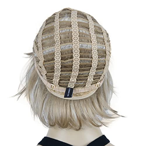 Lydell Short Layered Shaggy Wavy Full Synthetic Wigs (L16/613 Blonde Highlights) - color: Blonde with Highlights #L16-613