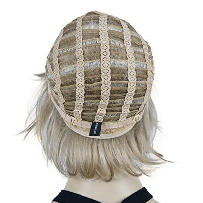 Lydell Short Layered Shaggy Wavy Full Synthetic Wigs (L16/613 Blonde Highlights) - color: Blonde with Highlights #L16-613