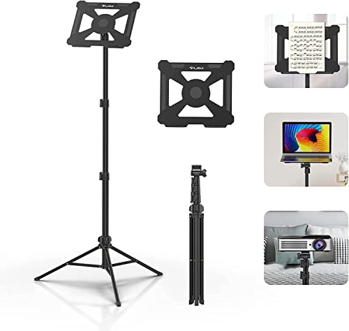 ULANZI Projector Tripod Stand, 23.6"-59" Laptop Tripod for Studio DJ Racks | DJ Racks Holder Mount with 360° Horizontal, Adjustable Height, Capacity 6.6lb for Outdoor Movies Home Office