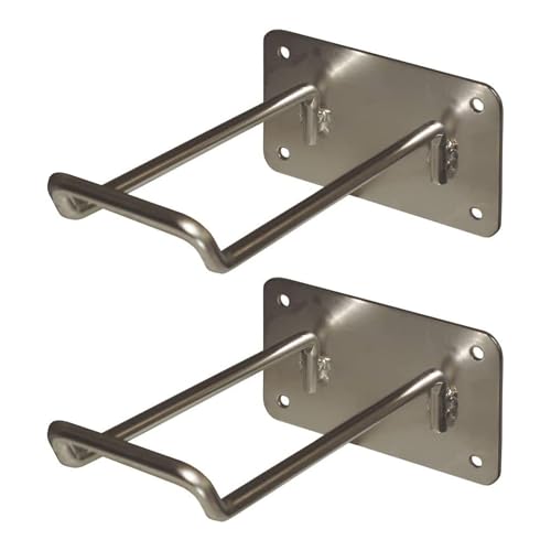 Caution Wet Floor Safety Sign Hanger - Durable Zinc Plated Steel 2-Pack - size: 2 Pack