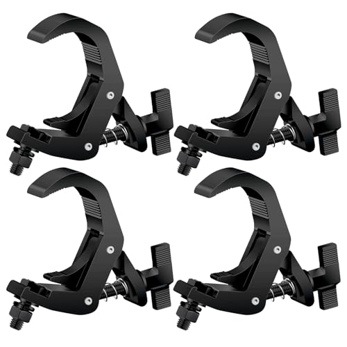 1.65-2.36 Inch Truss Clamp 4 Pack, Czgor Heavy Duty 220lb Stage Light Clamp