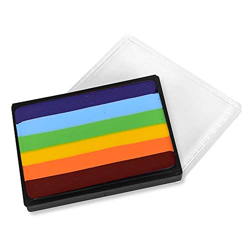 Mehron Makeup Paradise AQ Prisma Blendset - ARC-EN-CIEL | Professional Face & Body Paint Makeup. Perfect for Easy Color Blending. Vegan, Cruelty-Free, & Made in USA. - color: Arc En Ciel