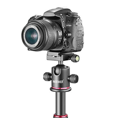 Neewer Professional Metal 360 Degree Rotating Panoramic Ball Head with 1/4 inch Quick Release Plate and Bubble Level,up to 17.6pounds/8kilograms,for Tripod,Monopod,Slider,DSLR Camera,Camcorder - style: GM-MT(Red)