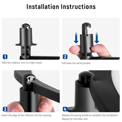 Extendable Reflector Holder Arm with 78.7"/2m Tripod Light Stand, Photo Telescopic 25.5" to 47.2" Boom Arm 360° Swivel Reflector Bracket for Product Portrait Studio Outdoor Photography - style: Reflector Holder w/Stand