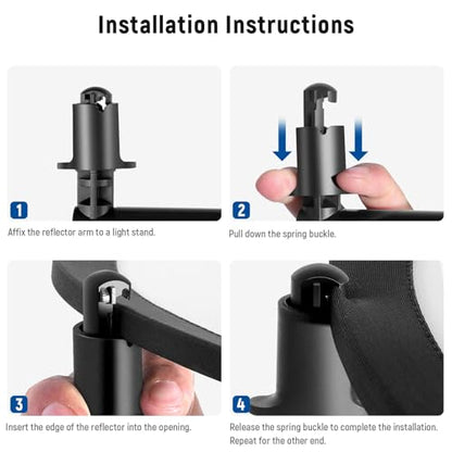 Extendable Reflector Holder Arm with 78.7"/2m Tripod Light Stand, Photo Telescopic 25.5" to 47.2" Boom Arm 360° Swivel Reflector Bracket for Product Portrait Studio Outdoor Photography - style: Reflector Holder w/Stand