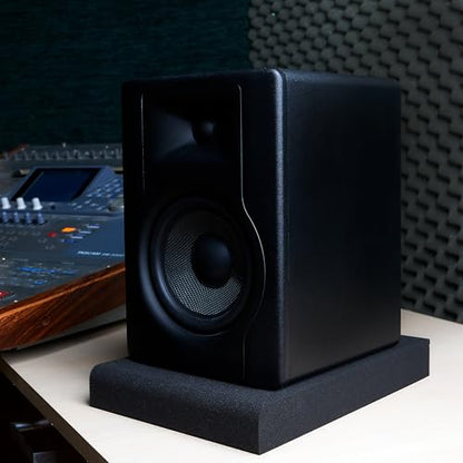 Sound Addicted - Studio Monitor Isolation Pads for 5 Inch Monitors, Pair of Two High Density Acoustic Foam which Fits Most Speaker Stands | SMPad 5 - size: for 5'' Speakers